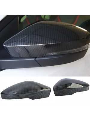 Plastové kryty zpětných zrcátek Škoda Octavia 3 - vzhled carbon